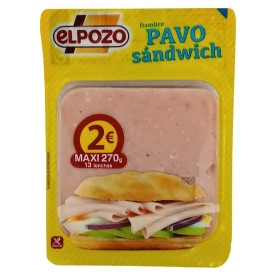 Pavo Sándwich El Pozo. 270grm