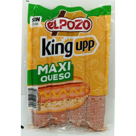 Salchichas King Maxi Queso El Pozo....