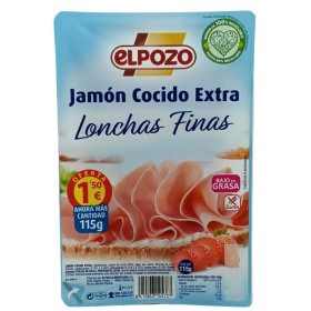 Jamón Cocido Extra Loncha El Pozo....