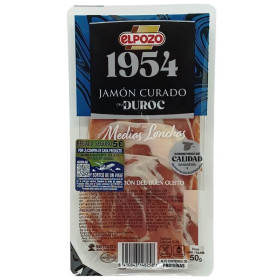 Jamón Curado Duroc Lonchas El Pozo. 50gr