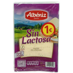 Queso Lonchas sin Lactosa Albéniz. 75 gr