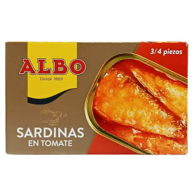 Sardinas Tomate Albo. 85grs
