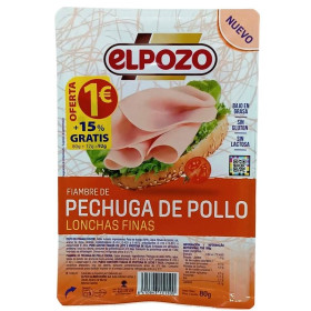 Pechuga de Pollo Loncha El Pozo. 80grs