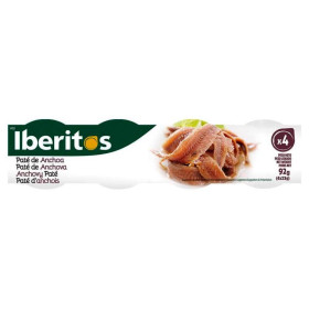 Paté Iberitos Anchoa. 4 X 92 grs