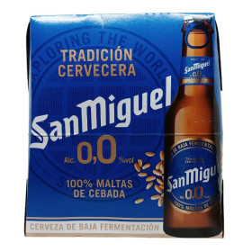 Cerveza San Miguel 0,0%. Pac-6x25cl