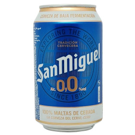 Cerveza San Miguel 0,0% Lata. 33cl