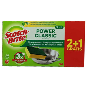 Scotck-Brite Con Esponja. 2 + 1 Unidad