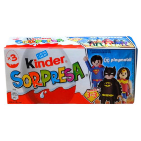 Kinder Sorpresa. Pac/3 x 20grs