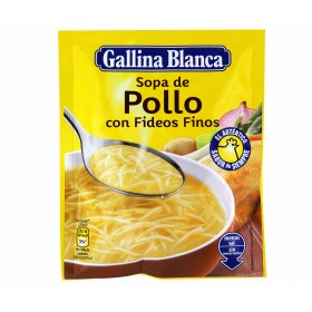 Sopa Pollo con Fideos Finos Gallina...