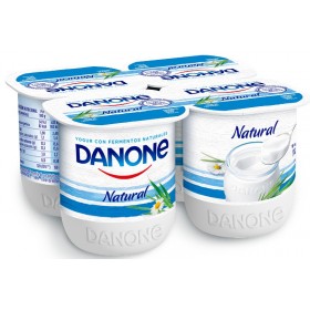 Yogur Danone Natural. 4x125 gr