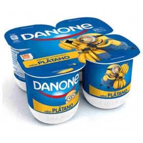 Yogur Danone Platano. 4x125 gr