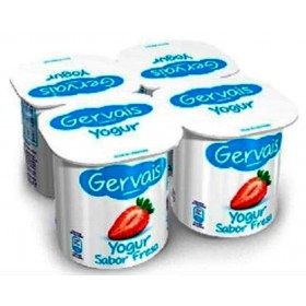 Yogur Gervais Fresa. 4x120 gr