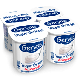 Yogur Gervais Griego Azucarado. 4x120 gr