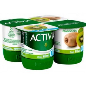 Yogur Activia con Kiwi Danone. 4x120 gr