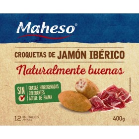 CROQUETA JAMON IBERICO MAHESO.400grs