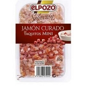 JAMÓN CURADO EN TACOS EL POZO.65grm