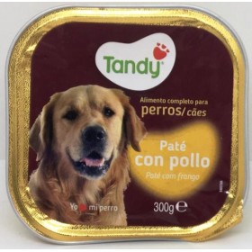 Comida Perros Paté Pollo Tandy. 300grm