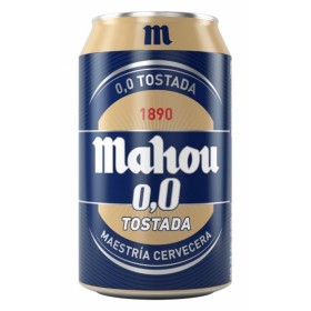 Cerveza Mahou Tostada Lata 0´0%. 33cl
