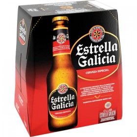 Cerveza Estrella Galicia. Pac/6 x 25cl
