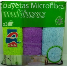 Bayeta Microfibra Alsara. Pac/3 unidades