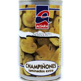 CHAMPIÑONES LAMINADOS ALSARA.180grs