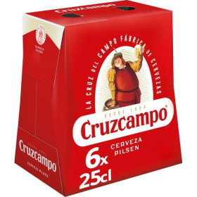 Cerveza Cruz Campo. Pac-6x25cl