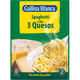 Spaghetti 3 Quesos Gallina Blanca....