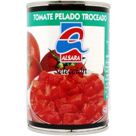 Tomate Troceado Pelado Alsara. 410grs